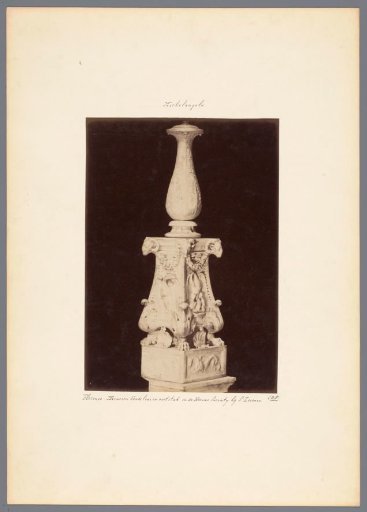 Candelabrum and pedestal by Michelangelo for the Sagrestia Nuova of the Basilica of San Lorenzo in Florence