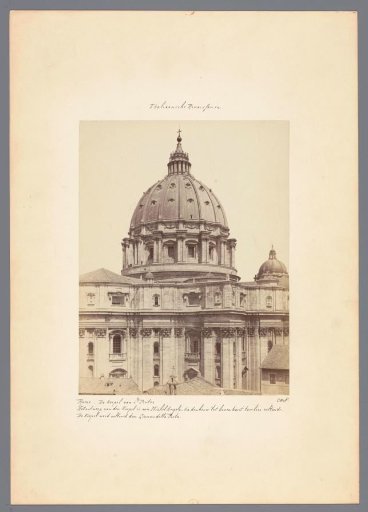 View of the dome of St. Peter's Basilica in Rome