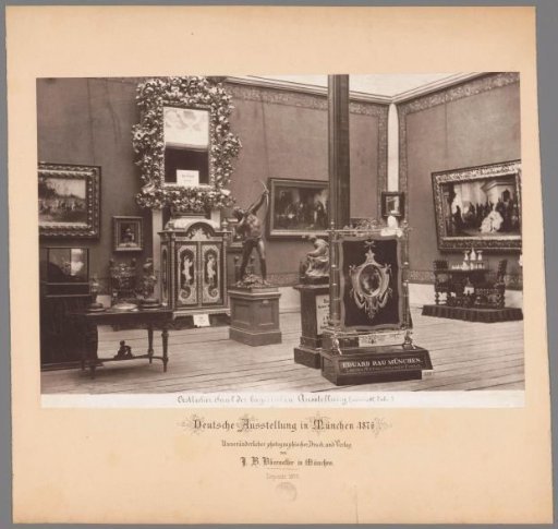 Display of Bavarian art in the Bayerisches Nationalmuseum in Munich