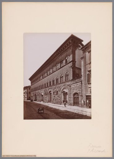 Facade of the Palazzo Riccardi in Florence, Italy