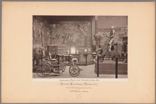 Display of German artworks in the Bayerisches Nationalmuseum at Munich