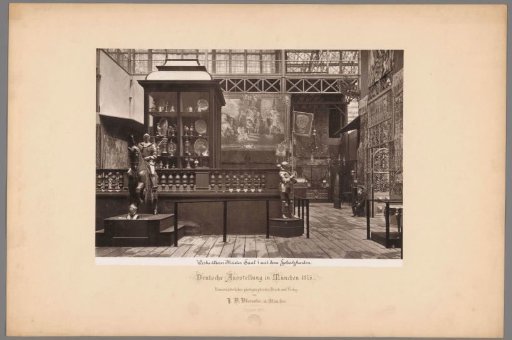 Arrangement of German art objects in the Bayerisches Nationalmuseum in Munich