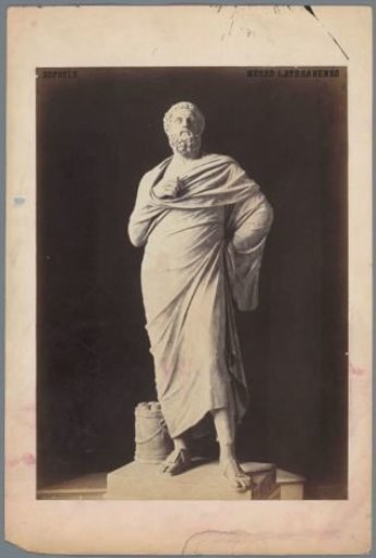 Statue of Sophocles in the Lateran Museum in Rome