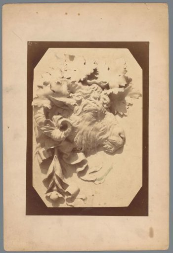 Relief of a ram's head and profile
