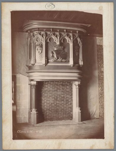 Fireplace in the Château of Blois