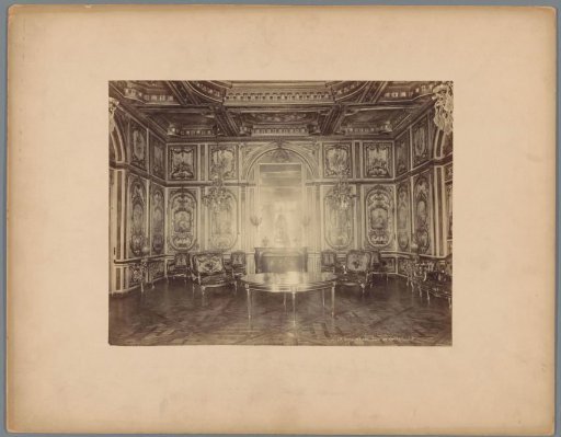 Interior of the council chamber in the Palace of Fontainebleau