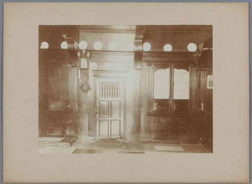 Interior with oak paneling in a house in Oudkarspel