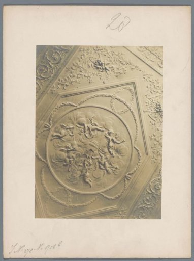 Part of the stucco ceiling of the house at Breestraat 177 in Leiden