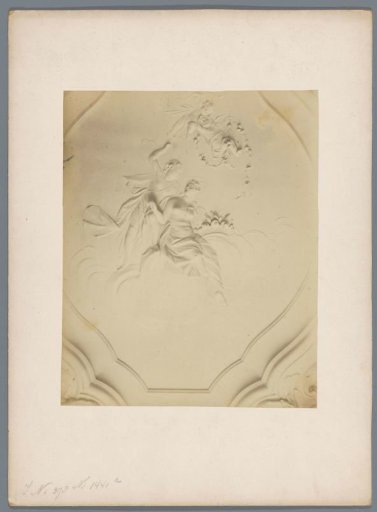 Part of a stucco ceiling in the Rijksarchief at The Hague