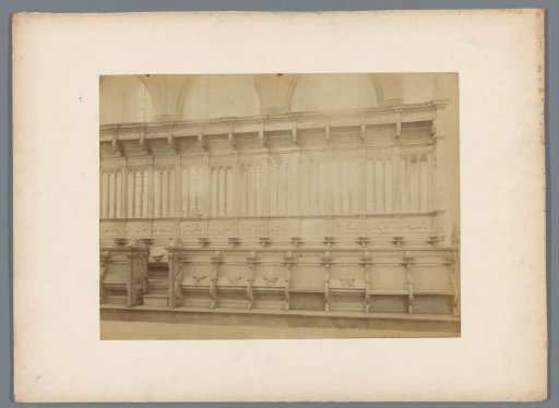 Choir stalls in the Grote Kerk in Dordrecht