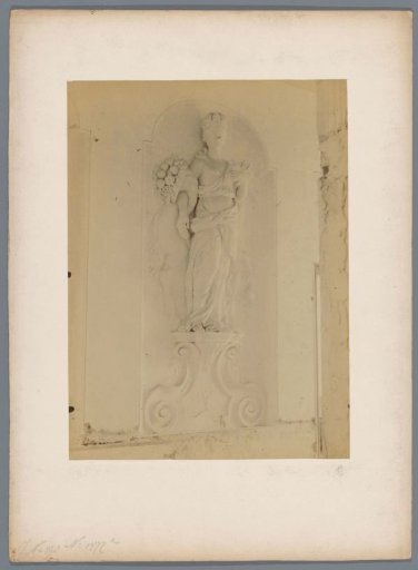 Stucco figure in Huis ter Meer at Maarssen, representing the continent of Europe