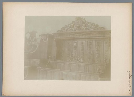 Men's bench in the Grote Kerk in Drachten