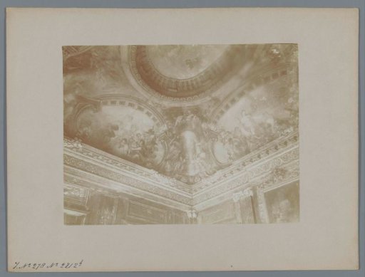 Part of a painted dome ceiling in a house at the Noordeinde in The Hague