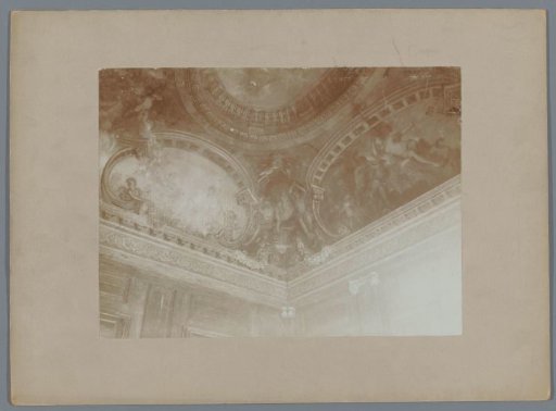 Part of a painted dome ceiling in a house at the Noordeinde in The Hague