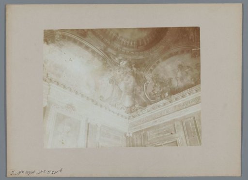 Part of a painted dome ceiling in a house at the Noordeinde in The Hague