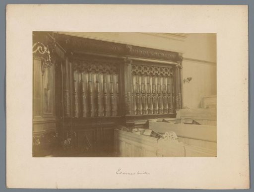 Choir screen in the Dutch Reformed church in Eemnes