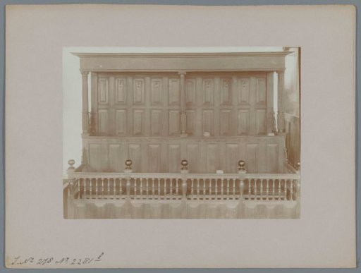Bench in the Vaste Burcht Church in Wijckel