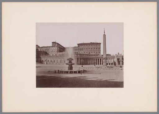View of St. Peter's Square and the Apostolic Palace in Vatican City, Italy