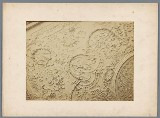 Part of a stucco ceiling in a house on the Noordeinde in The Hague