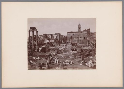 View of the Roman Forum in Rome, Italy