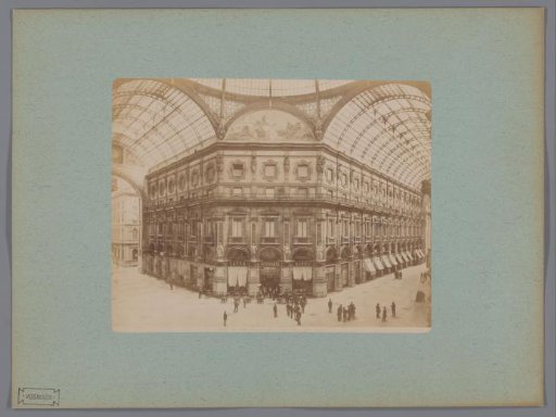 Interior of the Galleria Vittorio Emanuele II in Milan, Italy