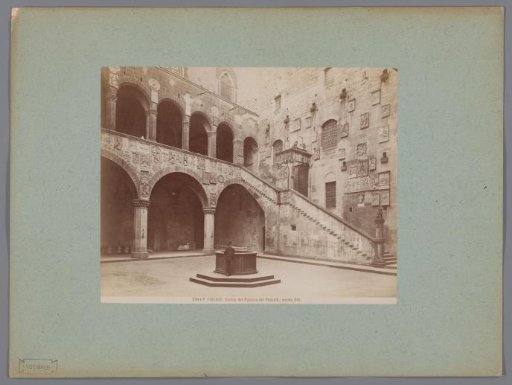 Courtyard of the Palazzo del Podestà in Florence, Italy