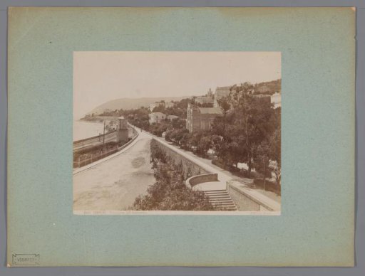View of the Passeggiata dell'Imperatrice in San Remo, Italy