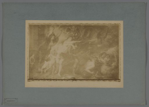 Photographic reproduction of the painting The Consequences of War by Peter Paul Rubens in the Galleria Palatina in Florence, Italy