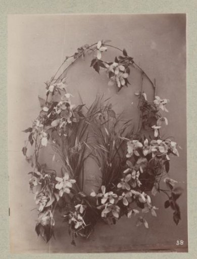 Flower Study with Twigs and Leaves