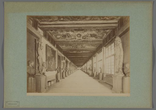 Gallery in the Uffizi Gallery, Florence, Italy