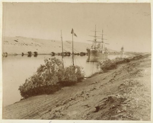 Sailing ships in the Suez Canal