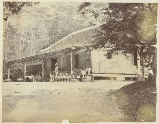 The administrator's residence on the Karang Nongko coffee plantation