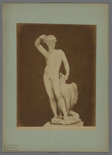 Sculpture of Ganymede and Jupiter as an eagle in the Uffizi Gallery, Florence, Italy