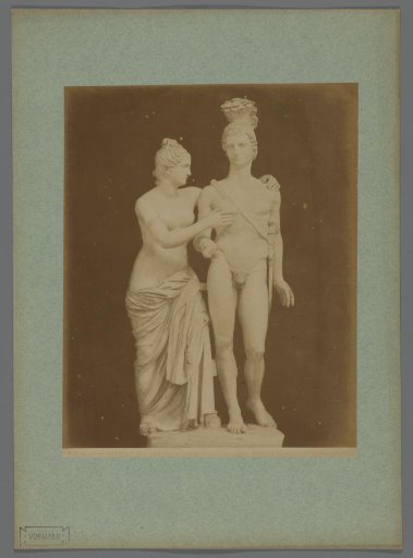 Sculpture of Mars and Venus in the Uffizi Gallery, Florence, Italy