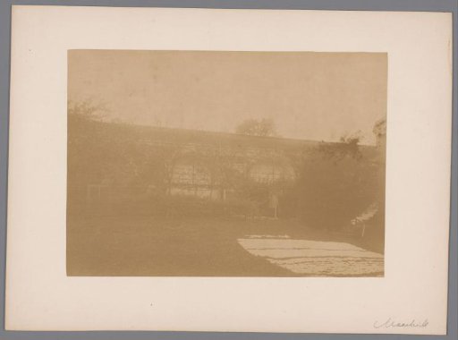 View of the Old Rampart Wall in the Garden of the Sisters under the Arches in Maastricht