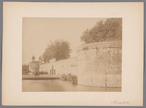 View of the Old Fortress Wall in Maastricht