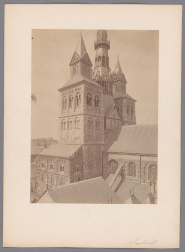 View of the Towers of the Basilica of Saint Servatius in Maastricht