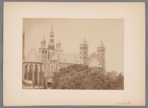 Southeast side of the St. Servatius Basilica in Maastricht