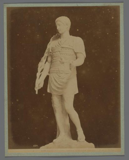 Sculpture of an auriga or charioteer in the Vatican Museums, Italy