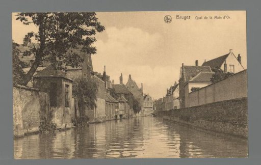 Bruges. Quay of the Golden Hand