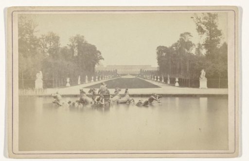Statue of Apollo in the Bassin d'Apollon in the gardens of Versailles