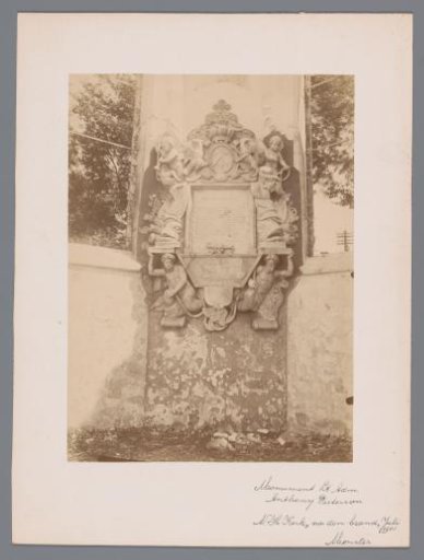 Monument to Lieutenant-Admiral Anthony Pieterson in the Reformed Church at Monster after the fire