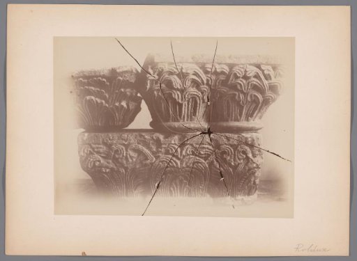 Capitals found during excavations in the courtyard of the seminary at Rolduc