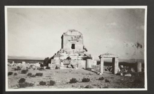 Tomb of Cyrus seen from a distance, Pasargadae, Persia