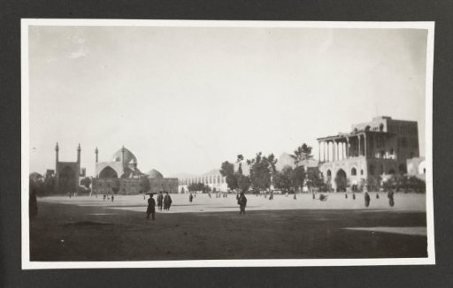 View of the Naghsh-e Jahan square, Isfahan, Persia