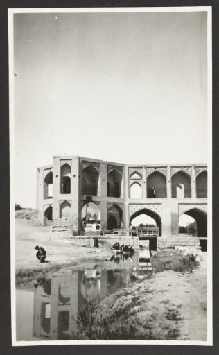 Part of the bridge over the Zendeh Rud, Isfahan, Persia