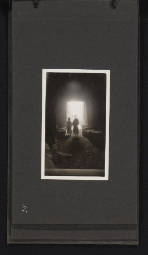 Two persons in an alley in Oudaghir, Le Figuig