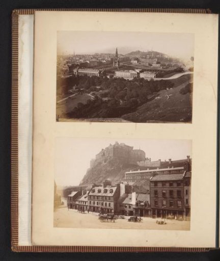 View of Edinburgh from Edinburgh Castle and Edinburgh Castle