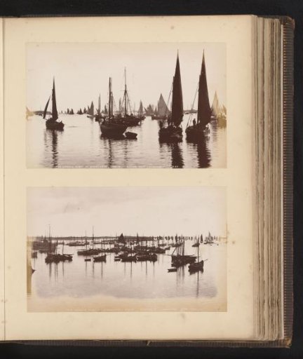 Two Views of Sailing Boats Afloat
