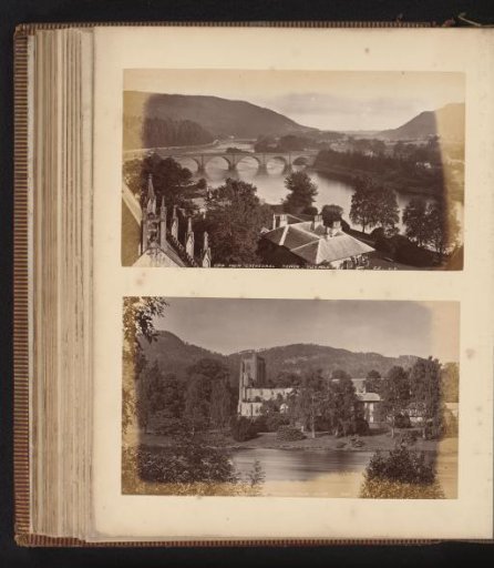 View of the Tay from Dunkeld Cathedral and View of Dunkeld Cathedral